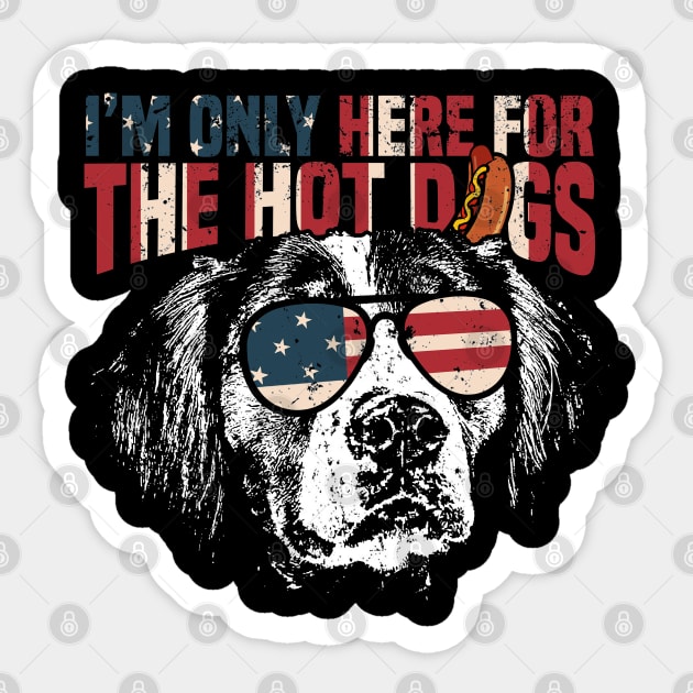 Brittany Spaniel Funny 4th of July Sticker by Madfido